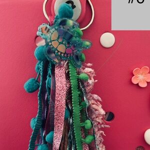 Homemade Turtle acrylic tassel for your Bogg Bag